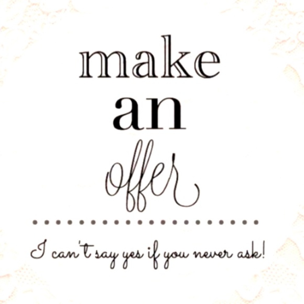 I am totally open to all offers and‎ bundles!!!